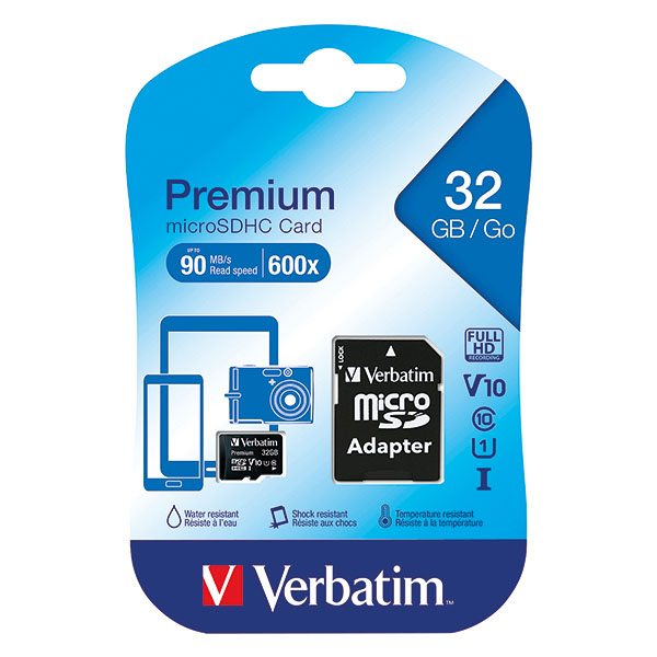 Verbatim MicroSDHC Card CL/10 32Gb