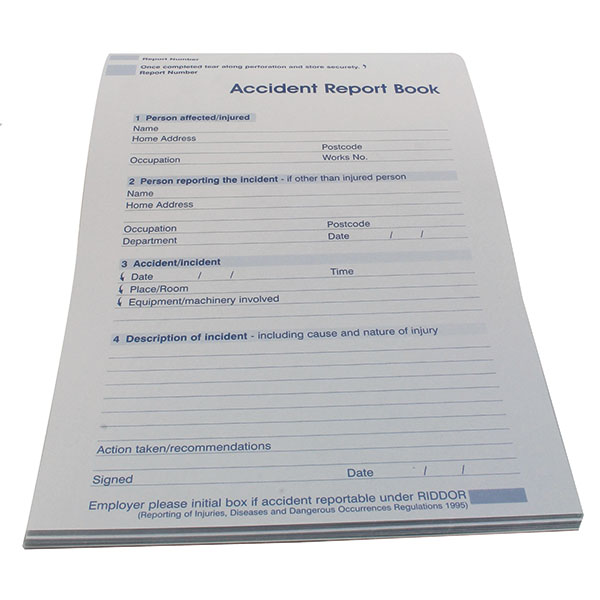 Wallace Accident Report Book A5