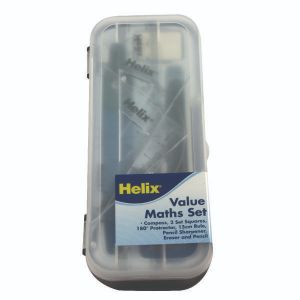 Helix Maths Set Plastic Case Pk12