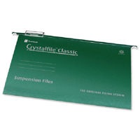 Rexel Crystalfile Susn File Grn Pk50