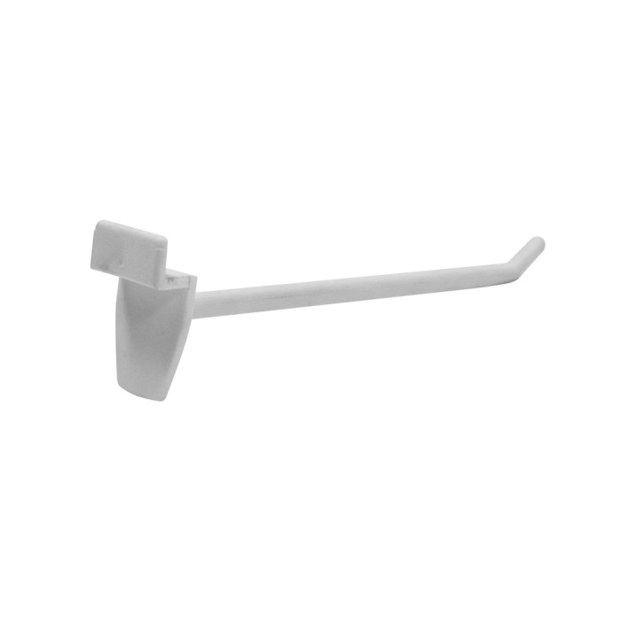 Slatwall Display Hook White 150mm - 1x Per Pack