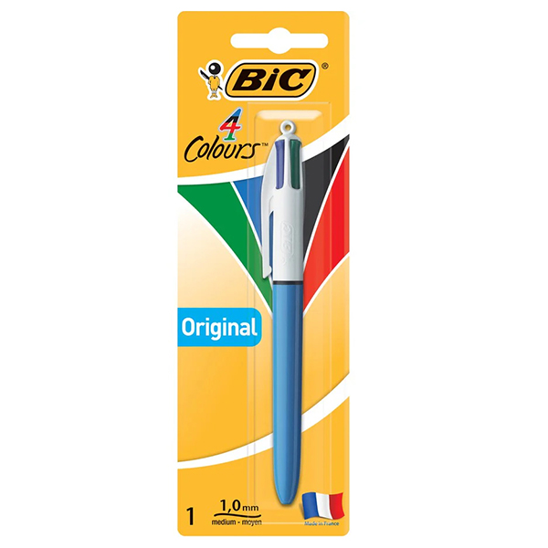 BIC 4x Colour All-In-One Ballpoint Pen - 1x Per Pack