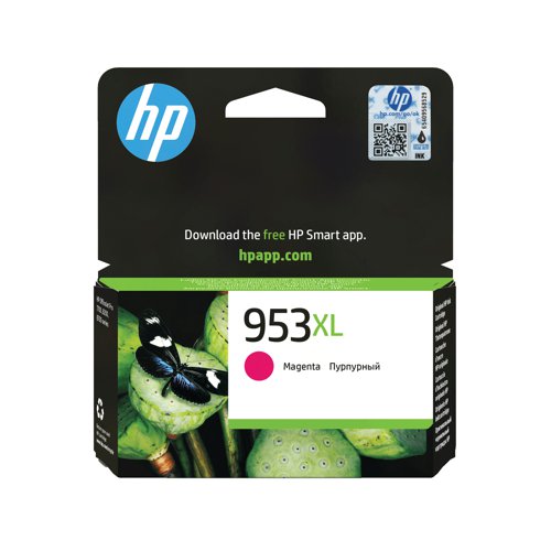 HP 953XL High Yield Magenta Original Ink Cartridge (F6U17AE)