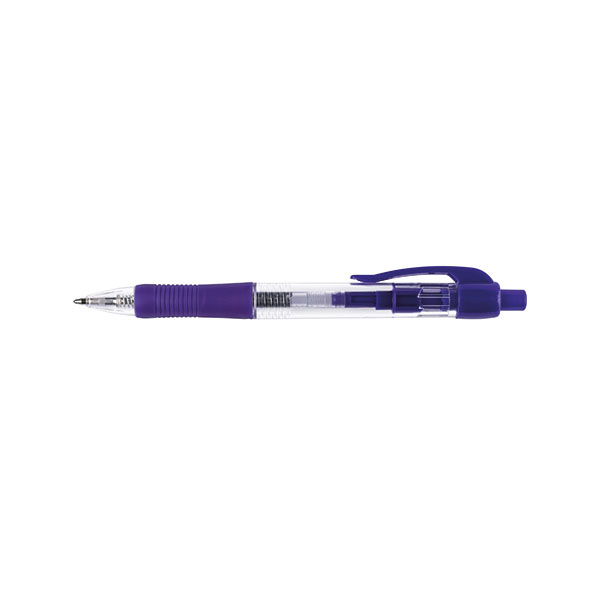 Q-Connect Retractable Ballpoint Pen Blue - 10x Per Pack