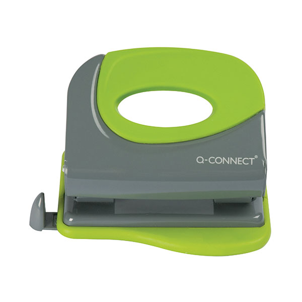 Q-Connect Soft Grip Metal Hole Punch - 1x Per Pack
