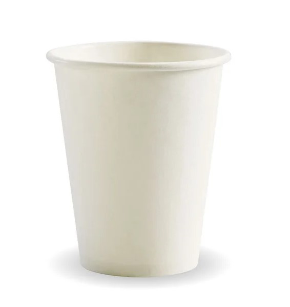 4oz Plain White Hot Drink Cup - 50x Per Pack