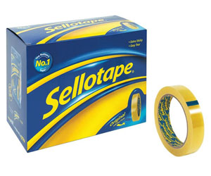 Sellotape Original Golden Tape 24mm x 66m - 1x Roll Per Pack