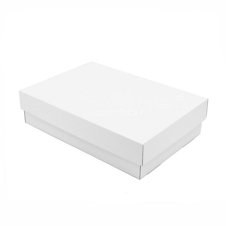 White Stationery Box - Base & Lid 305 x 216 x 57mm - 50x Per Pack