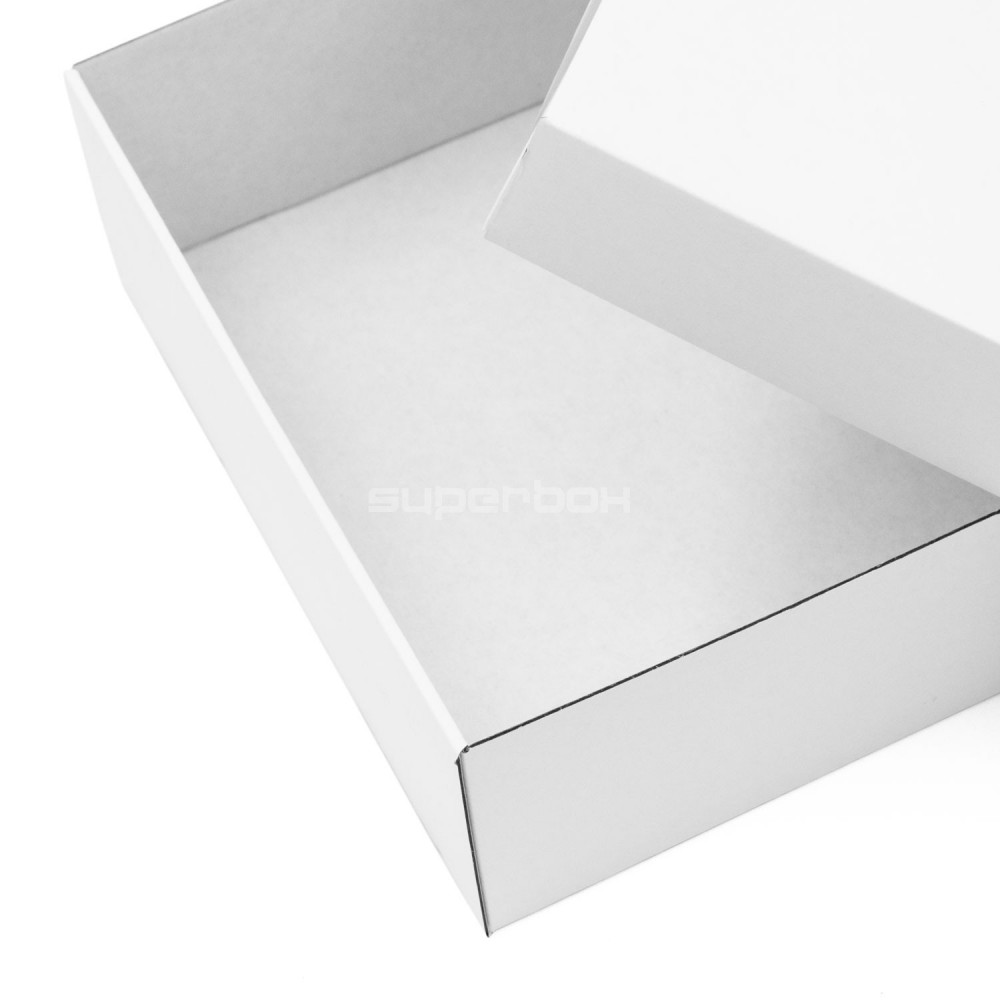 White Stationery Box - Base & Lid 305 x 216 x 57mm - 50x Per Pack