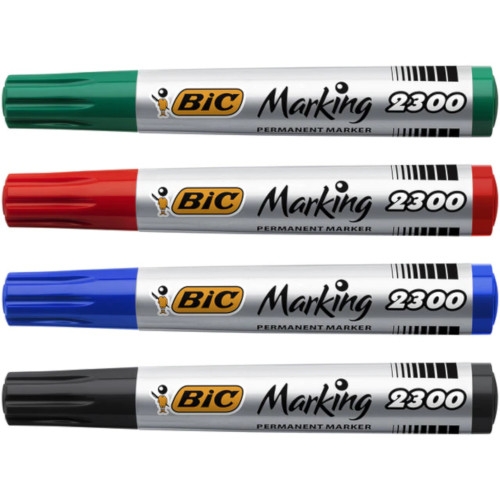 BIC Permanent Markers Red - 12x Per Pack