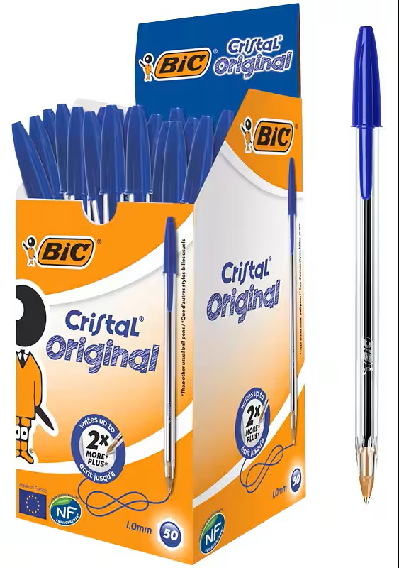 BIC Medium Ballpoint Pen Blue - 50x Per Pack