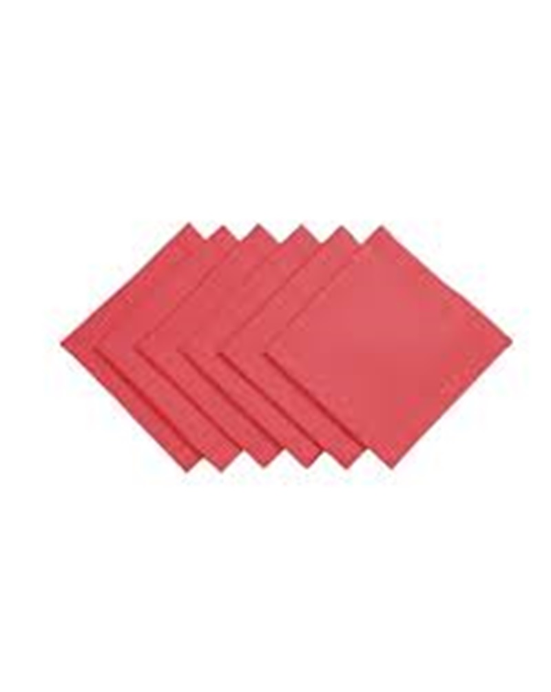 Dinner Napkins Red - 2Ply 40x40cm 4x Fold - 100x Per Pack