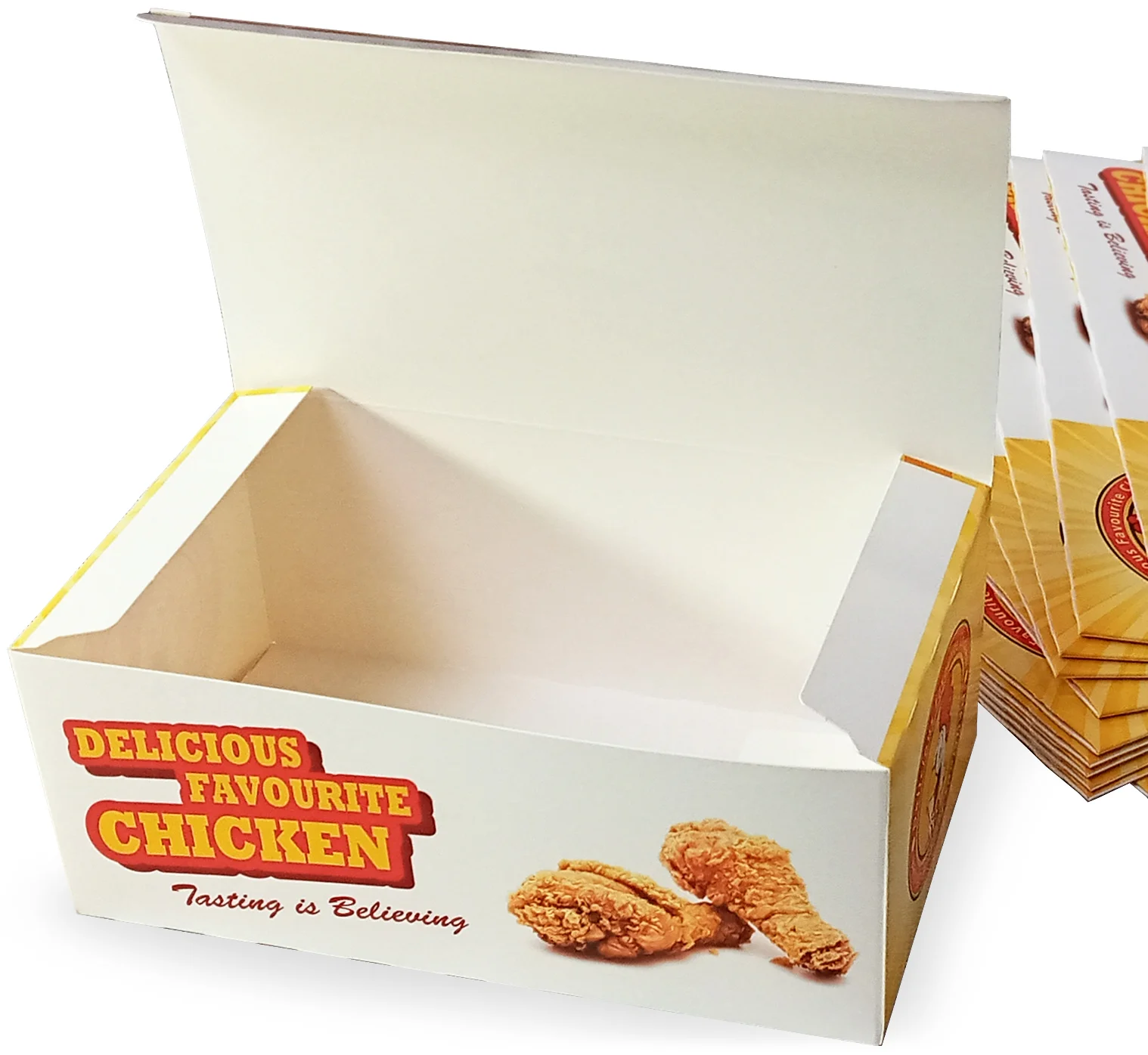 Medium - Chicken Fast Food Snack Boxes - 300x Per Pack