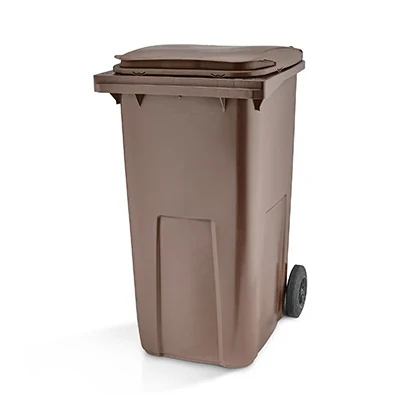 Wheelie Bin Brown 120 Litre - 1x Per Pack