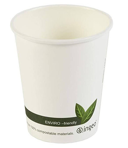 6oz Single Wall - Compostable White Cups - 50x Per Pack