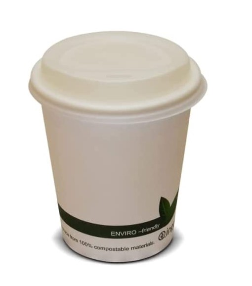 6oz Single Wall - Compostable White Cups - 50x Per Pack