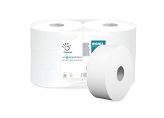 Dissovle-Tech Maxi Jumbo Toilet Rolls - 89mm x 500Metres - 6x Rolls Per Pack