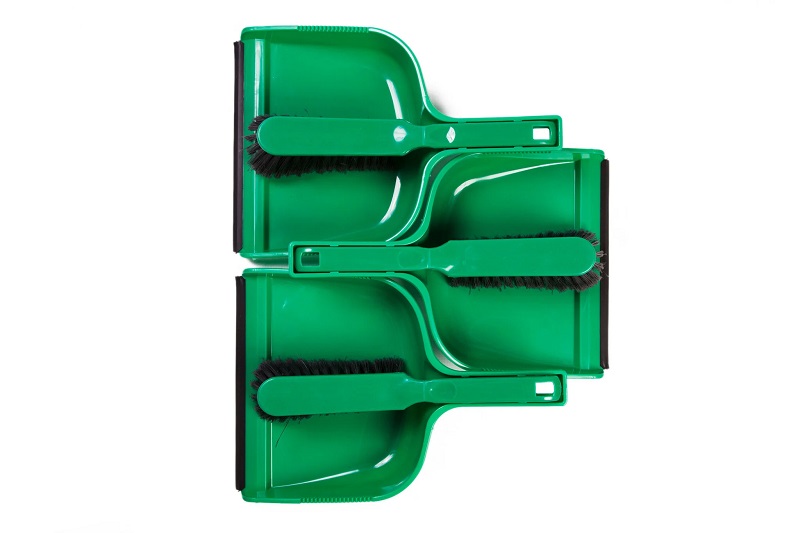 Dustpan and Soft Brush Set Green - 1 Per Pack