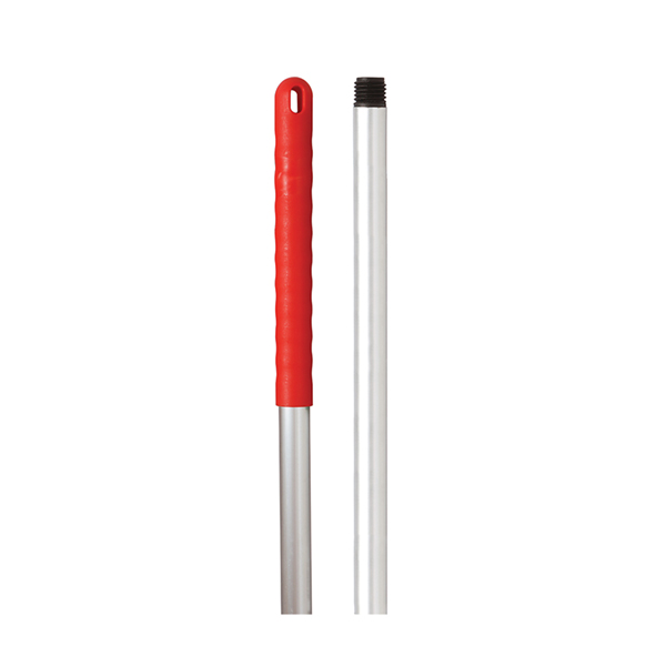 Excel/RHP Mop Handle Aluminium Red - 1.4 Metre - Red Grip