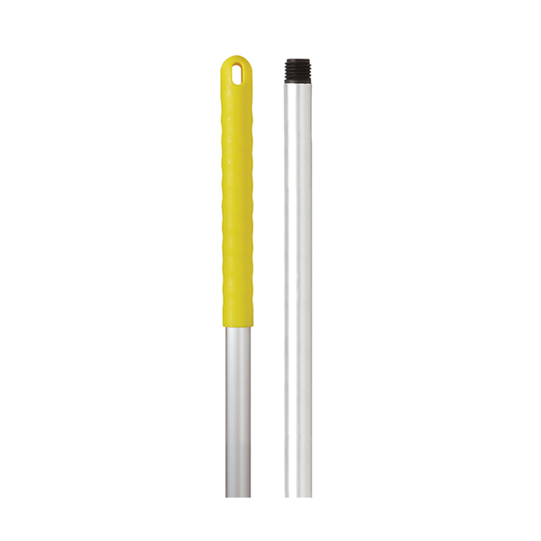 Excel/RHP Mop Handle Aluminium Yellow - 1.4 Metre - Yellow Grip