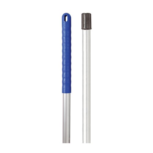 Socket Mop Handle Aluminium Blue - 1.4 Metre - Blue Grip