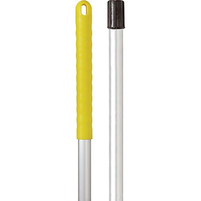 Socket Mop Handle Aluminium Yellow - 1.4 Metre - Yellow Grip