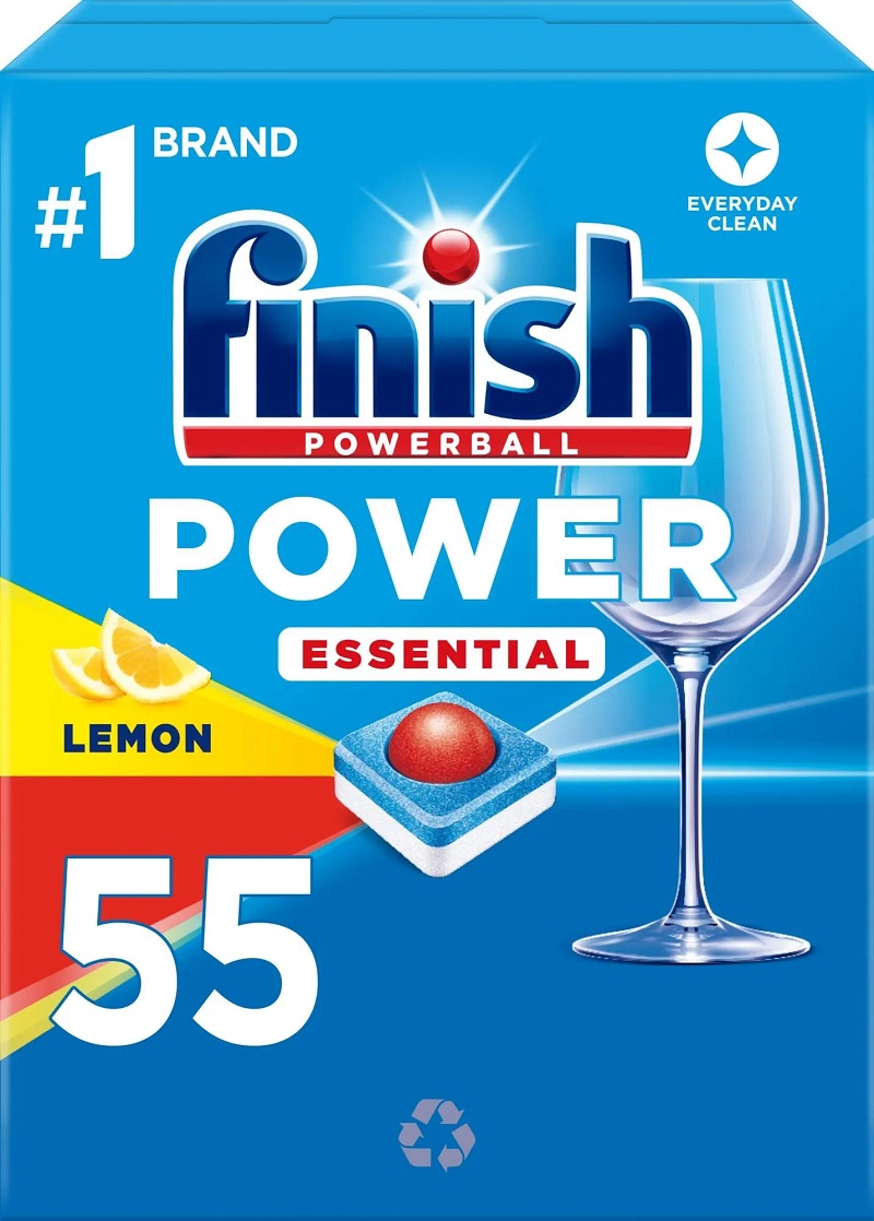 Finish Powerball All in One Dishwasher Tablets Lemon - 55 Tabs Per Pack