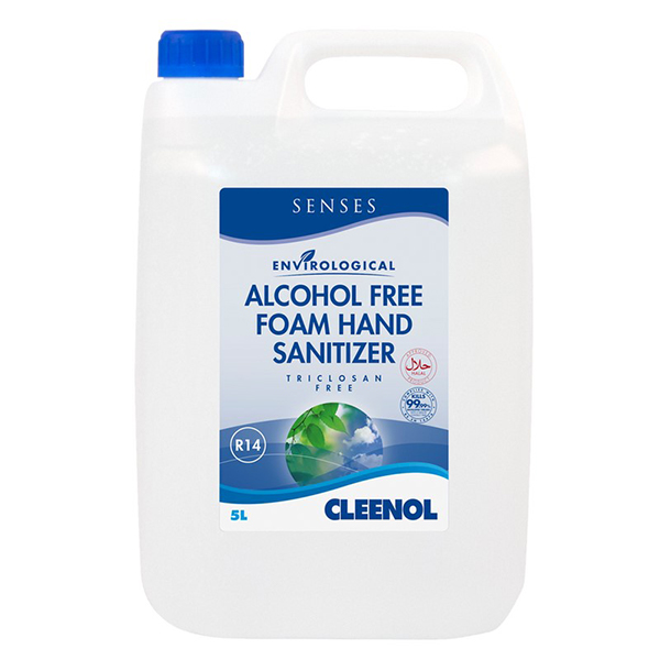 Cleenol Senses Alcohol-Free Foam Hand Sanitiser 5 Litre