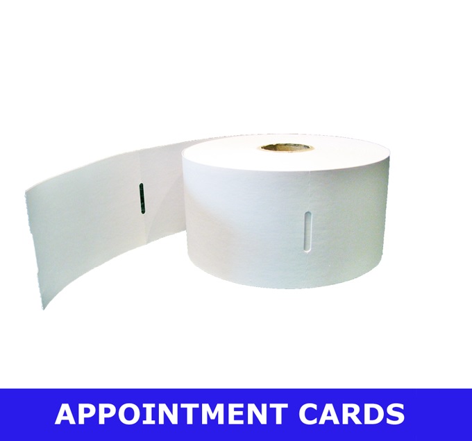 Zebra Direct Thermal Appointment Labels - 54mm x 83mm x 25mm - 500x Labels Per Roll