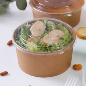 Salad Bowl Lids - PP Hot Use - 750ml - 50x Per Pack