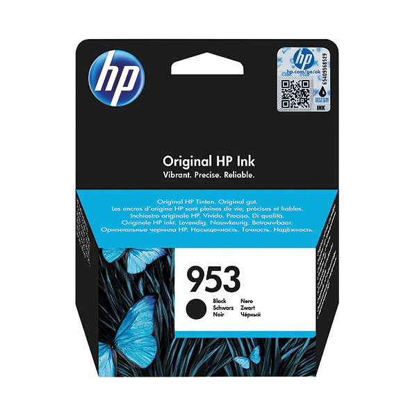 HP 953 Standard Yield Black Original Ink Cartridge (L0S58AE)