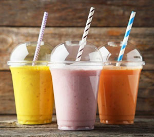 Clear Recyclable rPET 12oz Smoothie Cups