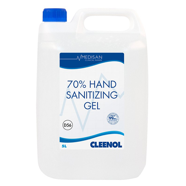 Cleenol Medisan 70% Hand Sanitising Gel 5 Litre