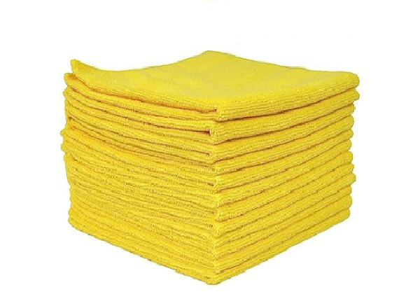 Performance Microfibre Cloths Yellow - 40 x 40cm 200GSM - 10x Per Pack