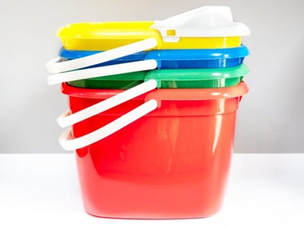 Standard Mop Bucket with Wringer Red 15x Litre - 1x Per Pack