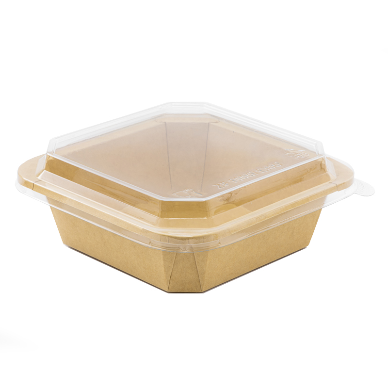 Octa Kraft Snack Tub 1000ml/35oz with Antifog Lid - 50x Per Pack