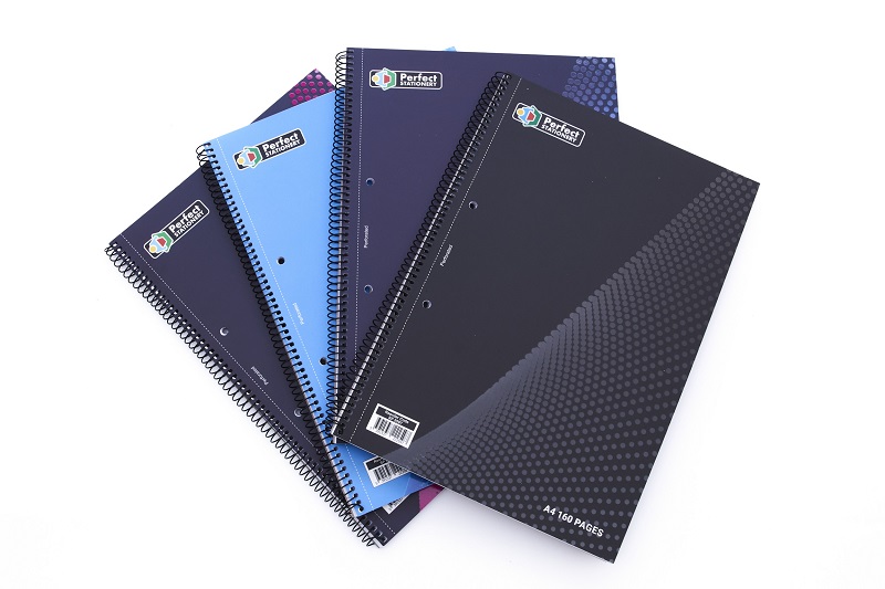 Perfect Stationery A4 Spiral Notebook 250 Pages - 5x Per Pack