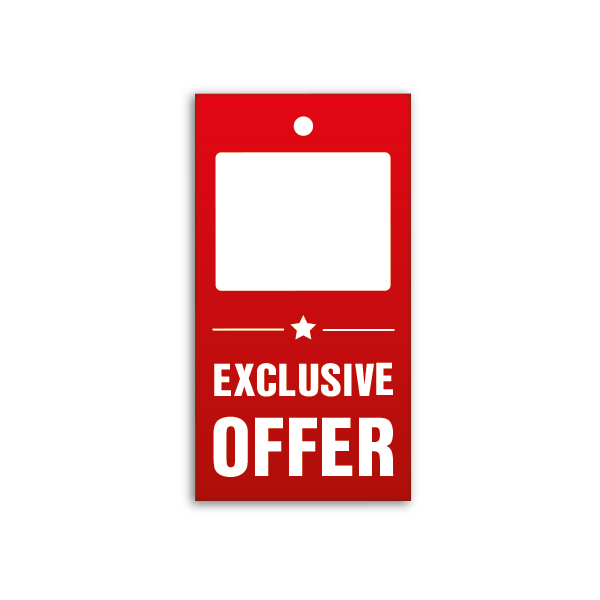 Strung Pricing Tags - Exclusive Offer 45mm x 85mm - 100 Per Pack