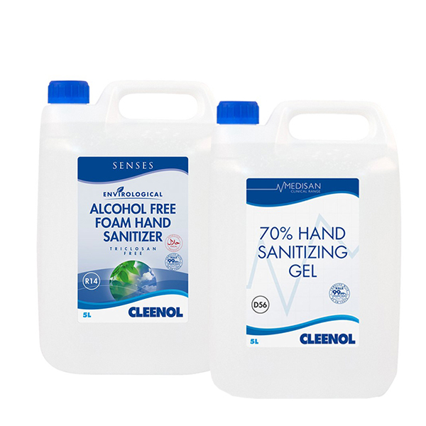 Cleenol Senses Alcohol-Free Foam Hand Sanitiser 5 Litre