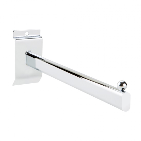 Slatwall Straight Arm Metal 300mm - 1x Per Pack