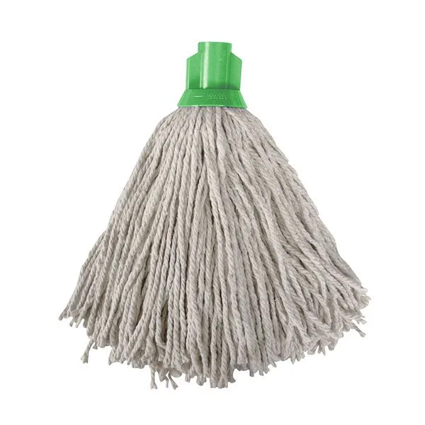 Socket Mop Head - Cotton Green 265gsm - 1x Per Pack