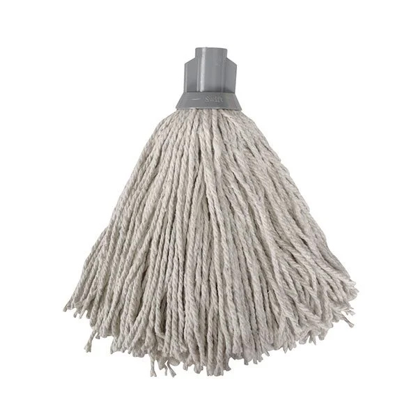 Socket Mop Head - Cotton Grey 265gsm - 1x Per Pack