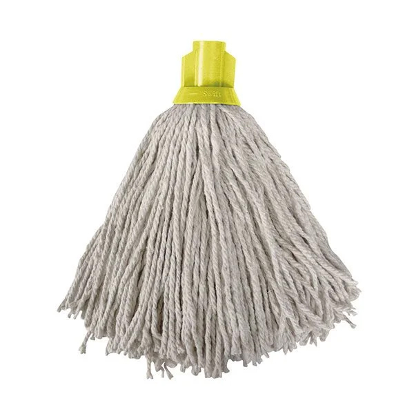 Socket Mop Head - Cotton Yellow 265gsm - 1x Per Pack