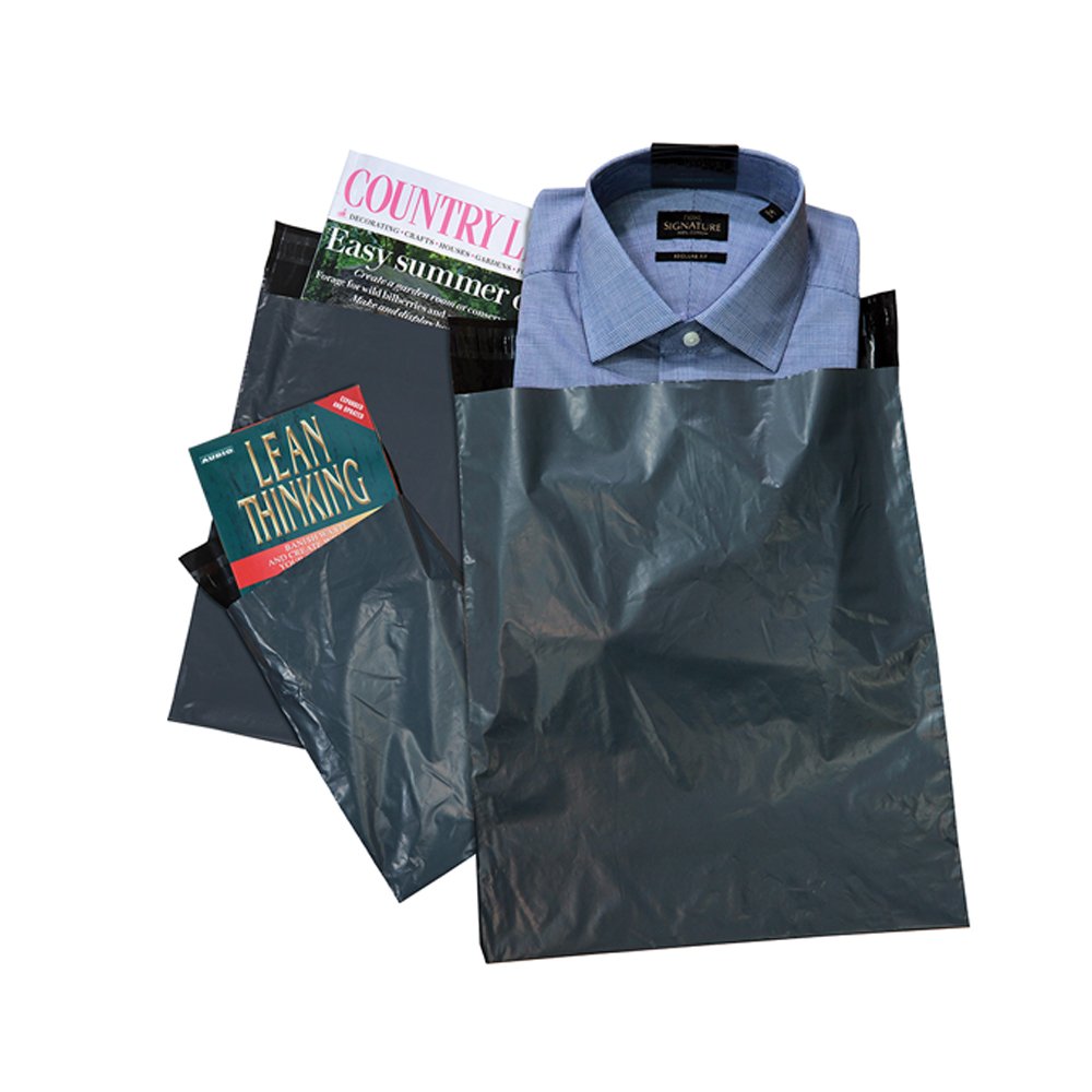 Poly Mailing Bags - Grey - 300mm x 350mm - 500x Per Pack