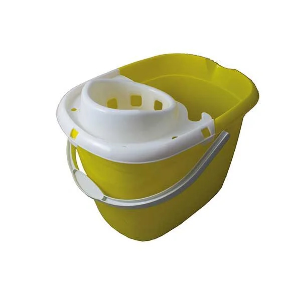 Standard Mop Bucket with Wringer Yellow 15x Litre - 1x Per Pack