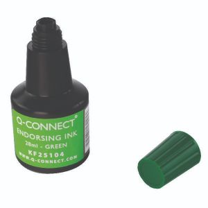 Q-Connect Endorse Ink 28ml Grn Pk10